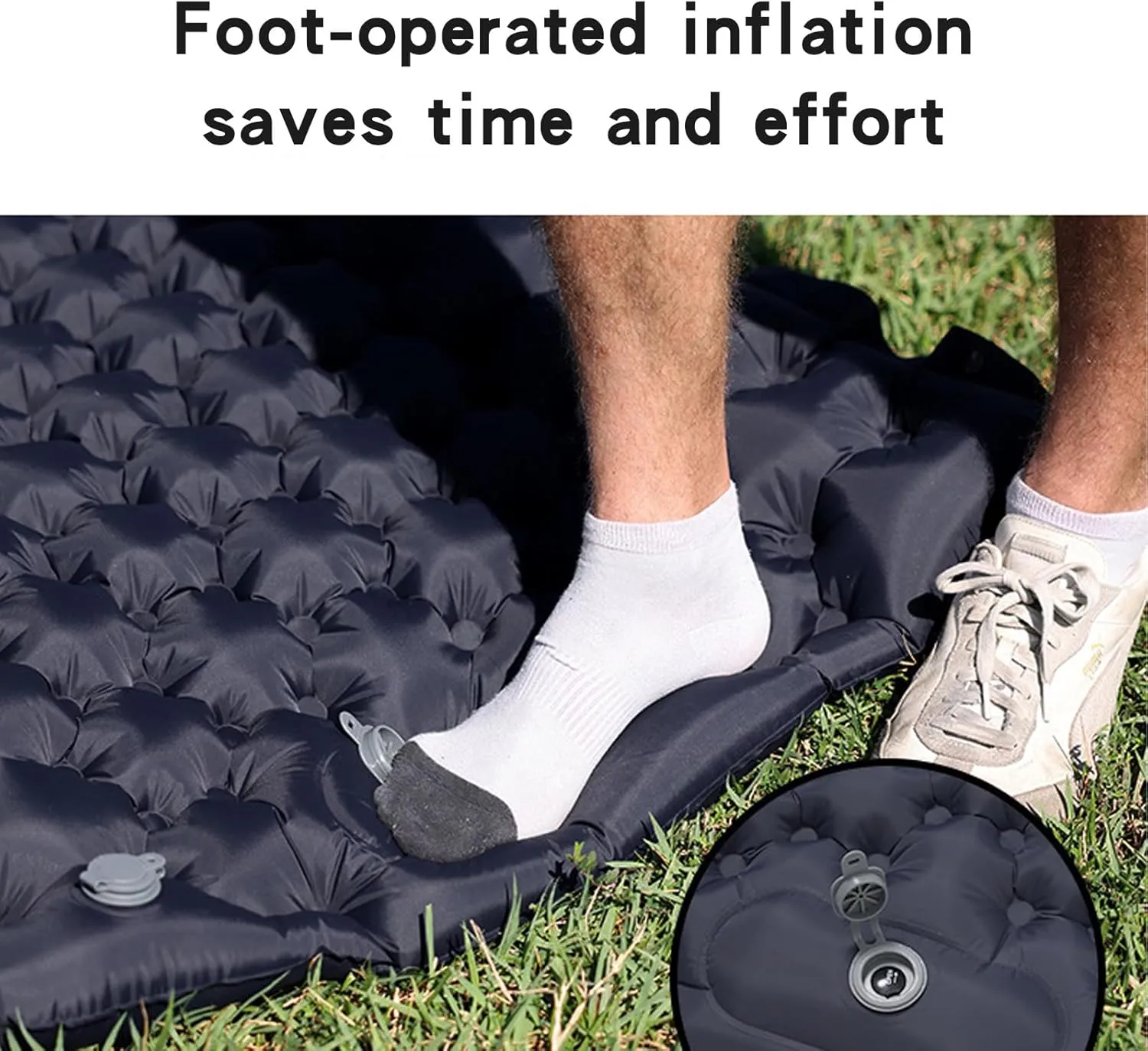 Thickened Outdoor Moisture-Proof mat, Ultra-Light Foldable Portable Tent nap mat, Single and Double Egg nest mat, Camping Inflatable mat, Essential mat for Camping and Mountaineering