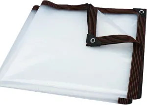 Thickened Tear Resistant Tarp Waterproof,2 * 3m 2 * 4m 2 * 5m Clear Greenhouse Heavy Duty Tarp,Tarpaulin Transparent of Patio,for Greenhouse Garden Patio(10x13 ft(3x4m))