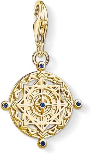 Thomas Sabo Charm Club Thomas Sabo Yellow Gold Vintage Compass Charm 1662-922-39