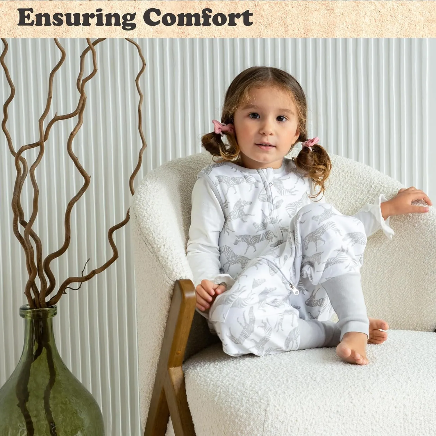 Toddler Sleep Sacks for 12-24 Month, 1 Pack Baby Wearable Blanket with Feet, Sleeveless Breathable Sleep Sacks for Baby Boys Girls