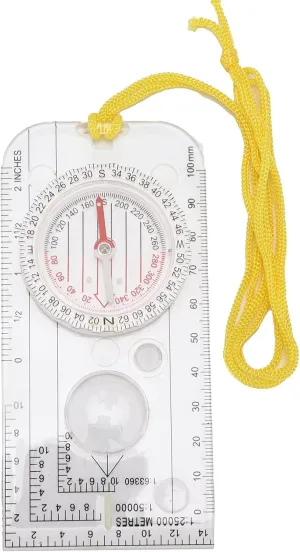 Topyond Multifunctional Compass - Easy to Carry and Proportionate Outdoor Utensil for Camping, Travel, and Hiking