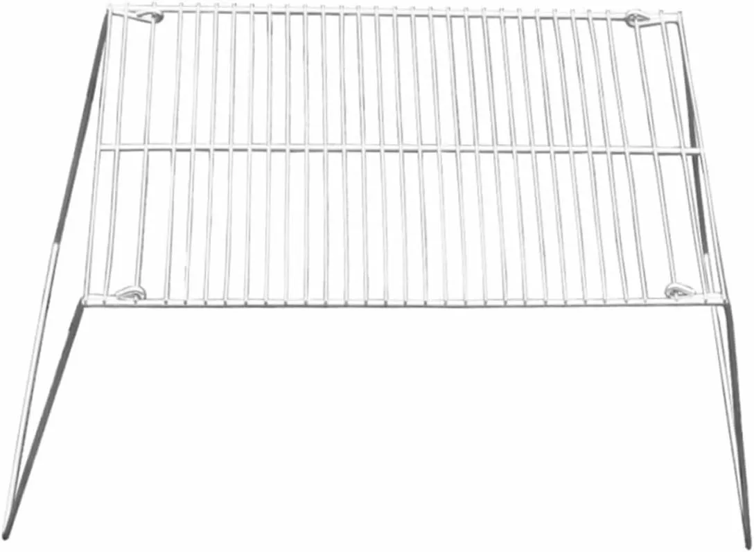 Totority Stainless Steel Bbq Rack Mini Foldable Barbecue Grill Easy to Use for Camping Fishing and Outdoor Activities