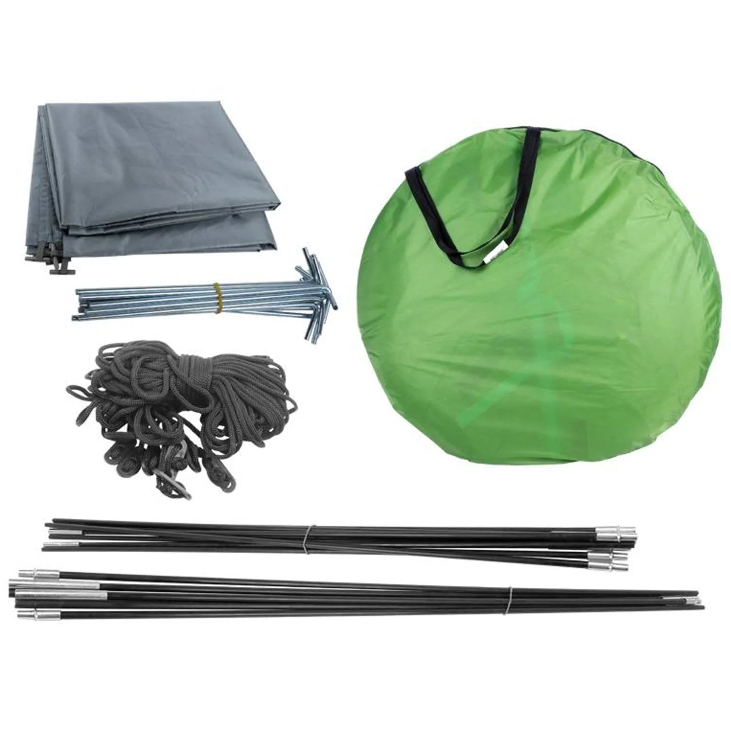 Tourist spacious tent with the floor Monsun LXMS1, polyester fabric, waterproof material, functionality and comfort