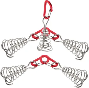 TOYANDONA 5pcs Windproof Deck Anchor Pegs Stainless Steel Tent Tie Down Stakes Ropes Outdoor Camping Tent Accessories for Wood Deck