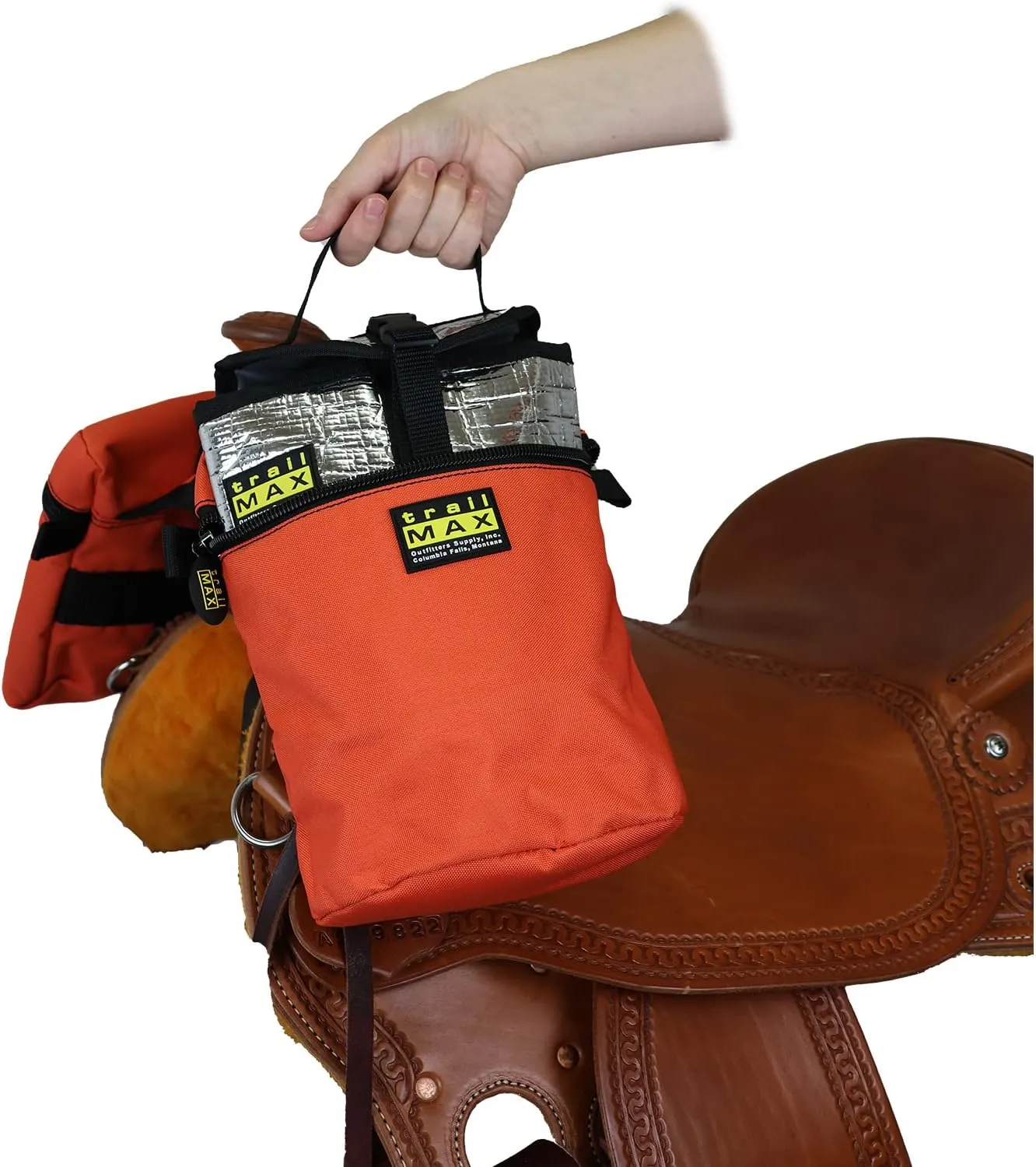 TrailMax Medium Horse Pommel Bags for Your Western Saddle; Insulated Saddle Bags for Horses; Camera or Cellphone Saddle Bag; Secured W/Straps Around Pommel of Western or Endurance Saddles