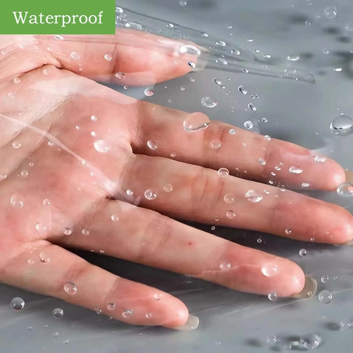 Transparent Tarp Heavy Duty 1.6x23.0ft, Clear Tarpaulin Waterproof, Tarps Plastic Transparent with Grommets, for Patio, Greenhouse, and Outdoor Use