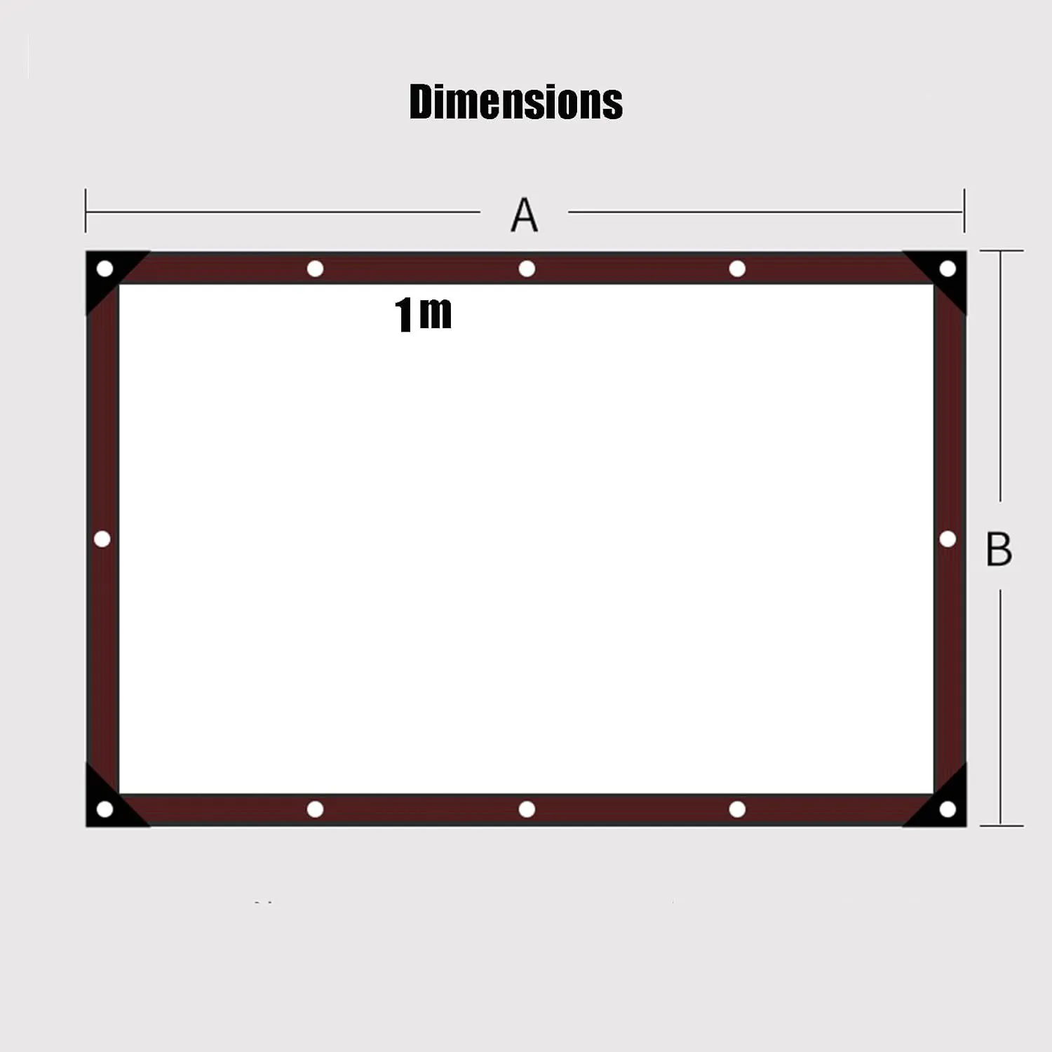 Transparent Tarpaulin Heavy Duty Waterproof with Grommets Anti-Tear, Waterproof, UV Resistant for Garden Shelter Patio Outdoor Camping(1x1.5m)