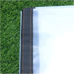 Transparent Tarpaulin Heavy Duty Waterproof with Grommets Anti-Tear, Waterproof, UV Resistant for Garden Shelter Patio Outdoor Camping(1x1.5m)