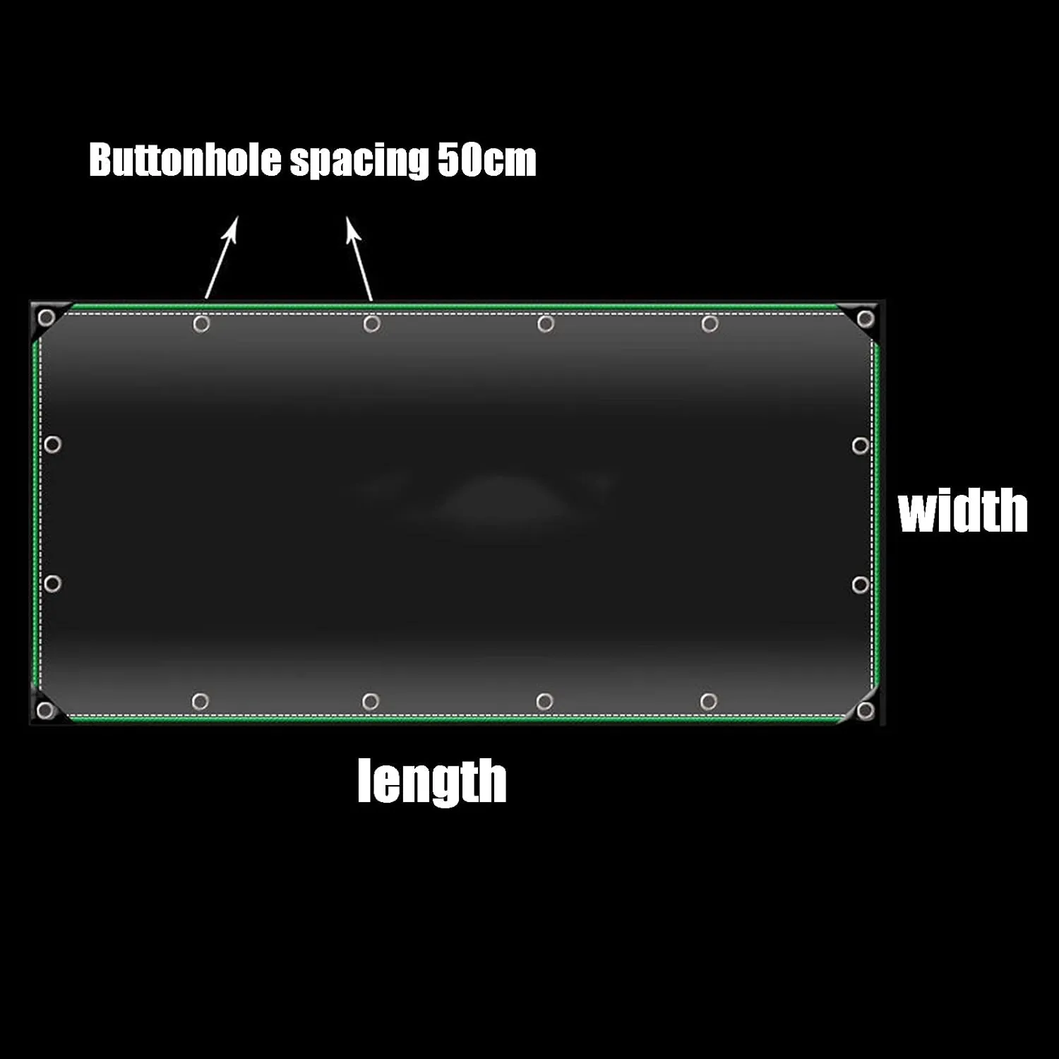 Transparent Waterproof and Rainproof Cloth Furniture Caravan Cover Sheet PVC Material Reinforced Eyelets Tear-Proof Ground Sheet Camping(1.6x1.6m)