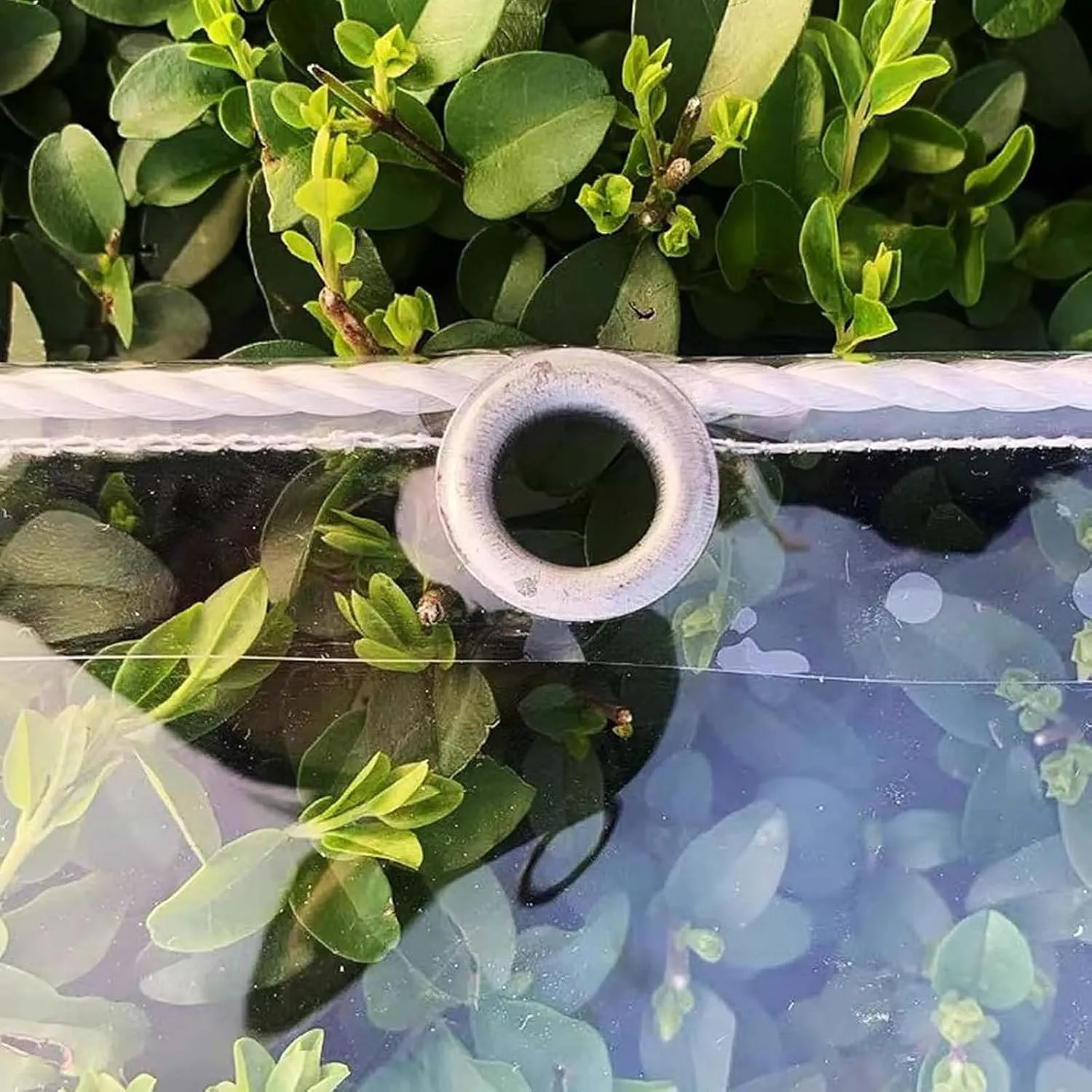 Transparent Waterproof Tarpaulin 2.6x13.1ft, Tarp Plastic PVC Clear, Heavy Duty Waterproof Clear Tarp with Grommets, for Outdoor/Camping/Garden