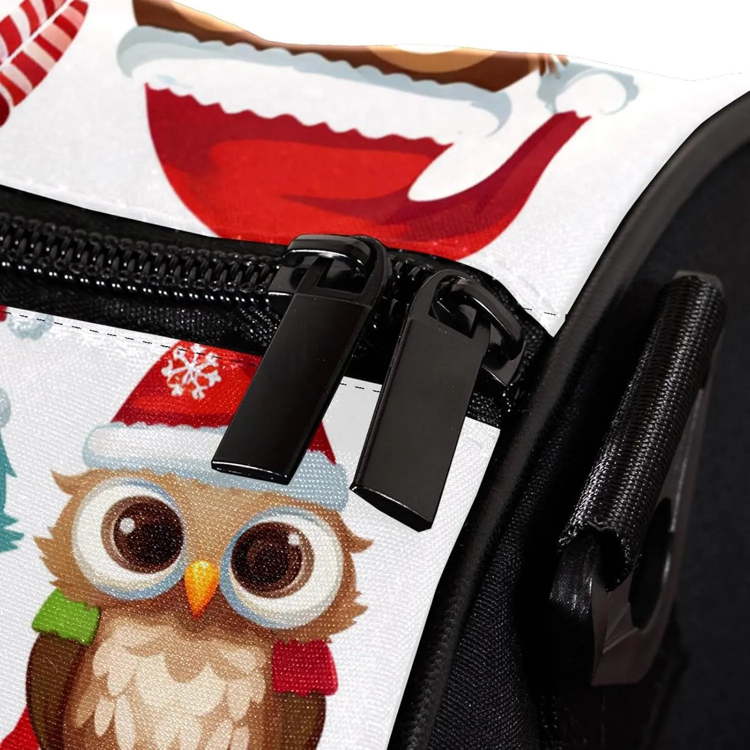 Travel Bag,Mens Gym Bag,Womens Gym Bag,Cartoon Christmas Themed Owls,Sports Bag