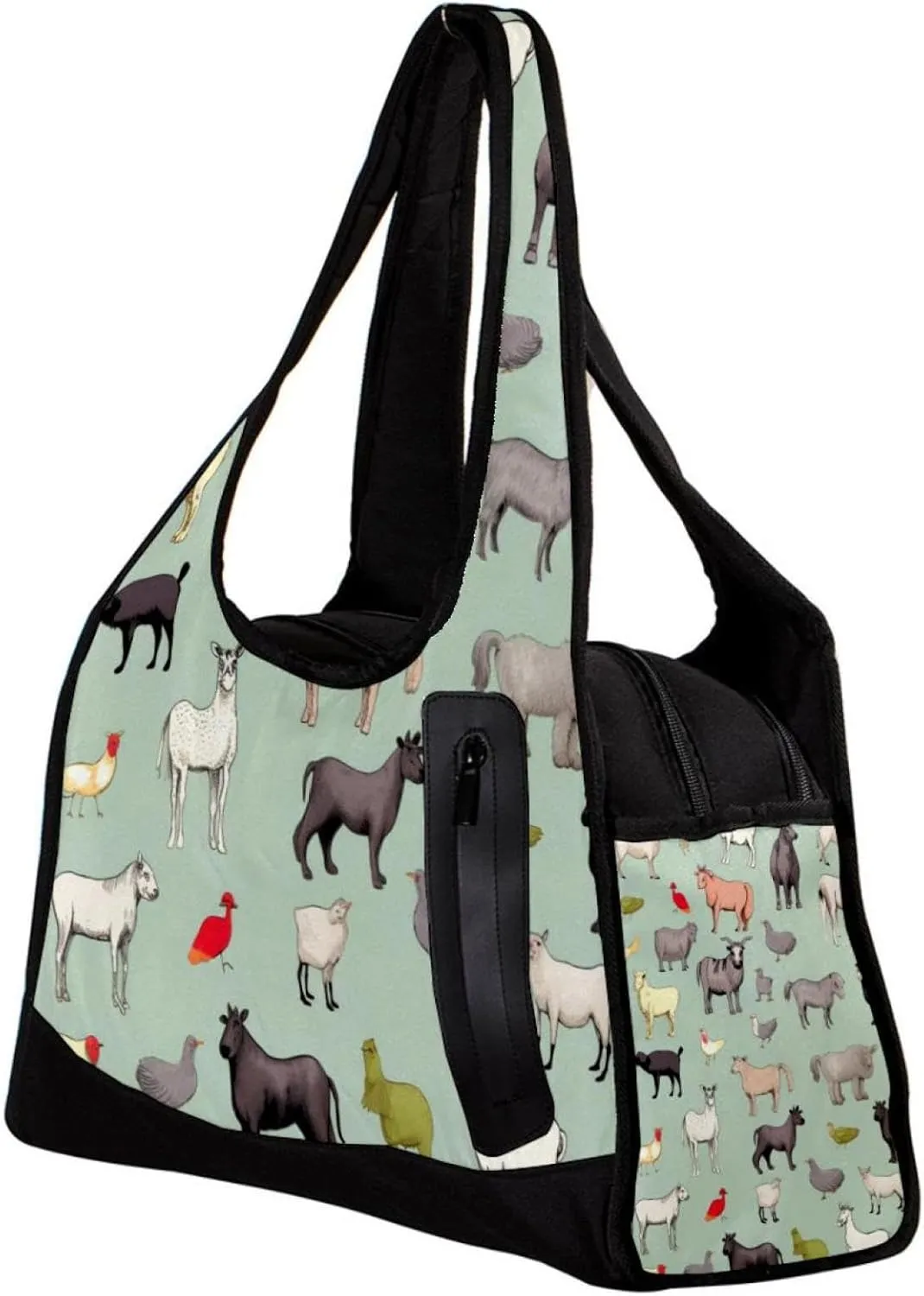Travel Bag,Mens Gym Bag,Womens Gym Bag,Cow Sheep Pig Rooster,Sports Bag