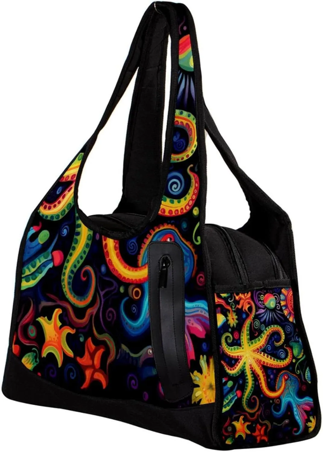 Travel Bag,Mens Gym Bag,Womens Gym Bag,Devilfish Jellyfish Sea Shell,Sports Bag