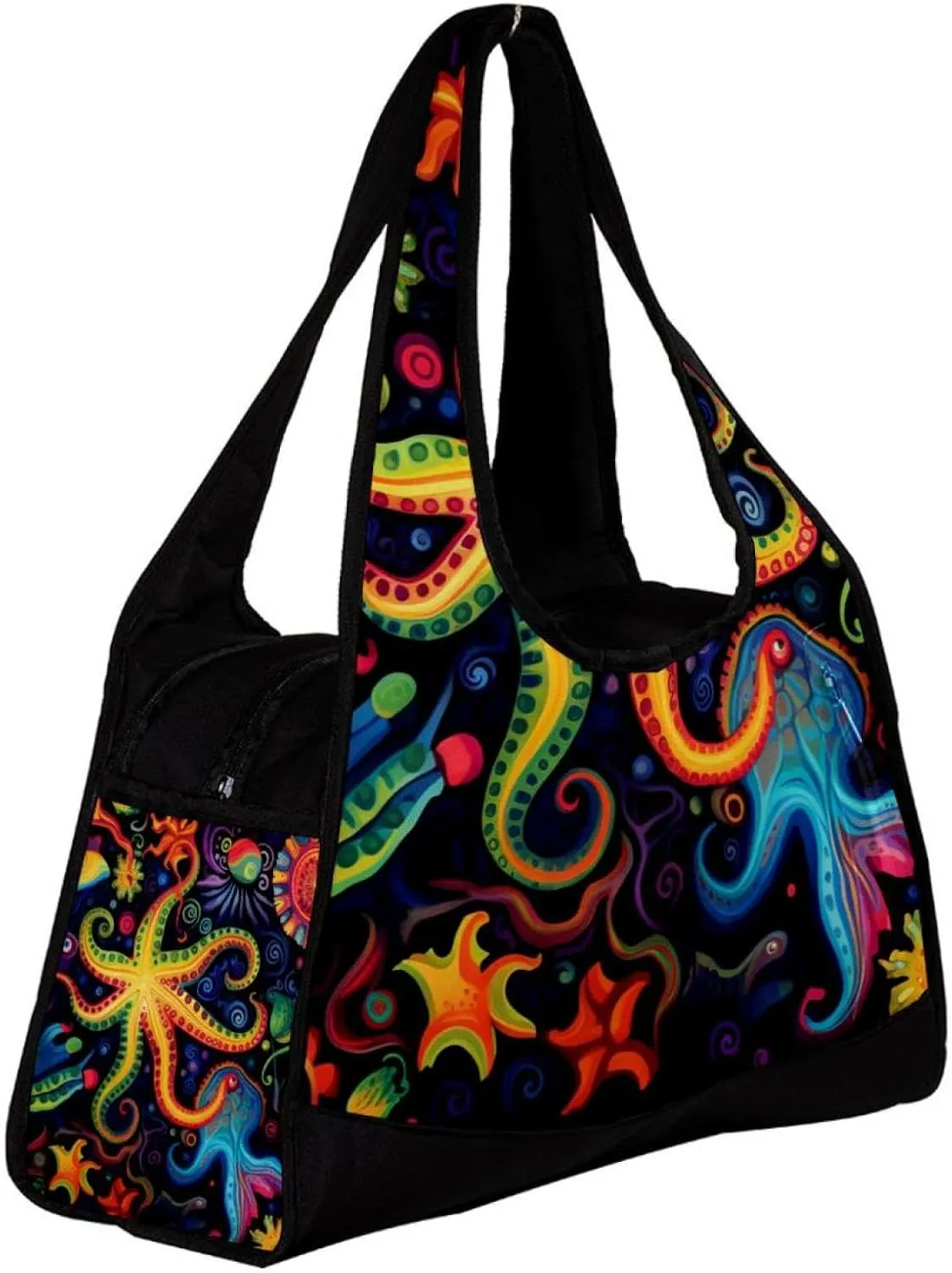 Travel Bag,Mens Gym Bag,Womens Gym Bag,Devilfish Jellyfish Sea Shell,Sports Bag