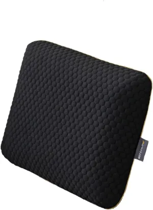 Travel Memory Foam Pillow for Sleeping, Comfortable Camping Pillow, 15.75x11.81x3.94 inches, Easy to Carry Portable Bag, Soft, Breathable, Washable Pillowcase (Black)