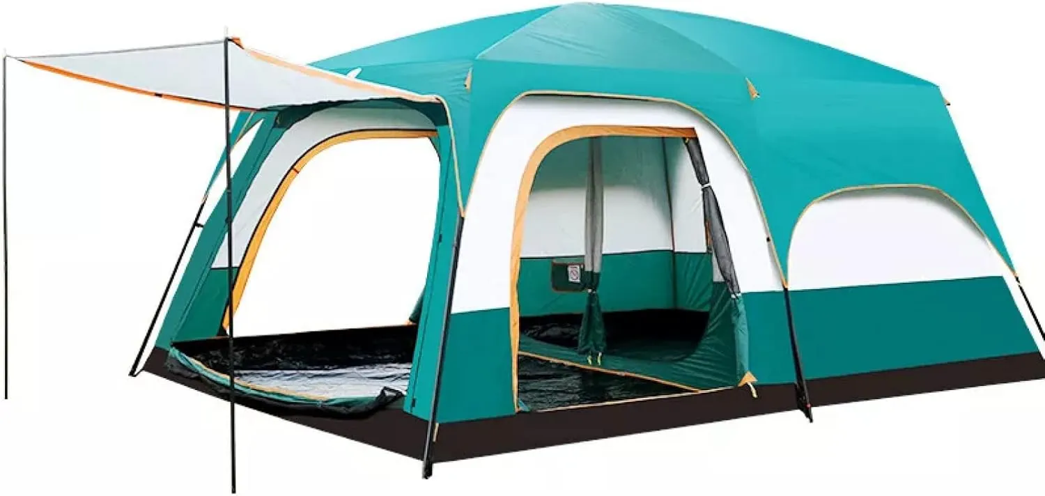 Travel Tent 5-8 Person Camping Tent Double Layer Outdoor Family Tent Portable Backpack Camping Tent