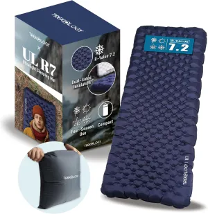 TREKOLOGY UL R7 Camping Sleeping Pad & 30L Pump Sack Bundle – Ultra-Lightweight, Compact, Durable & Waterproof – Perfect for Backpacking, Hiking & Outdoor Adventures