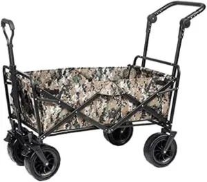 Trolley Cart Outdoor Folding Utility Wagon Folding Camping Cart 4 Wheeled Garden Trolley Portable Fishing Cart for Picnic Beach Camping Cart Garden Wagon