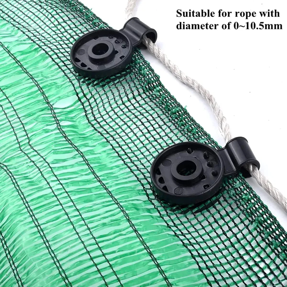 Tzgsonp 200 PCS Shade Cloth Heavy Duty Lock Grip, Greenhouse Shade Cloth Fix Clamp, Windproof Awning Clamp Grip, Tarp Clips Fence Fabric Clips for Garden Netting, Sun Shade Net