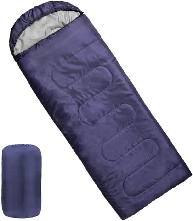 Ultra Light Sleeping Bag for Backpacking Compartment for Adults 170T Envelope 4 Seasons Hooded Travel Dirt-Proof Spacious and Comfortable Warm and Windproof