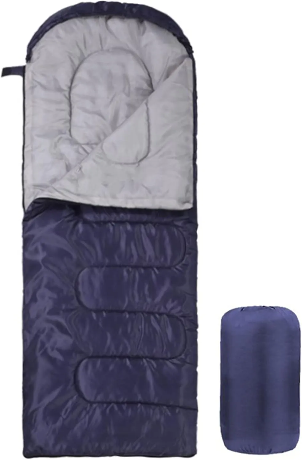 Ultra Light Sleeping Bag for Backpacking Compartment for Adults 170T Envelope 4 Seasons Hooded Travel Dirt-Proof Spacious and Comfortable Warm and Windproof