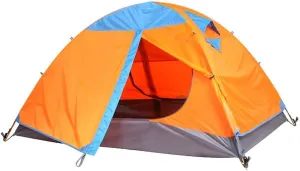 Ultralarge 6 10 12 Double Layer Outdoor 2Living Rooms and 1Hall Family Camping Tent in Large Space Tent