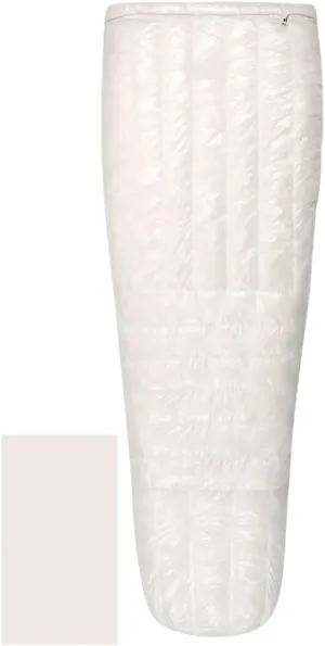 Ultralight Down Sleeping Bag -5°F 800FP for Winter Camping & Hiking, 10D Fabric, Windproof Twilight Quilt(Twilight II-White-R)
