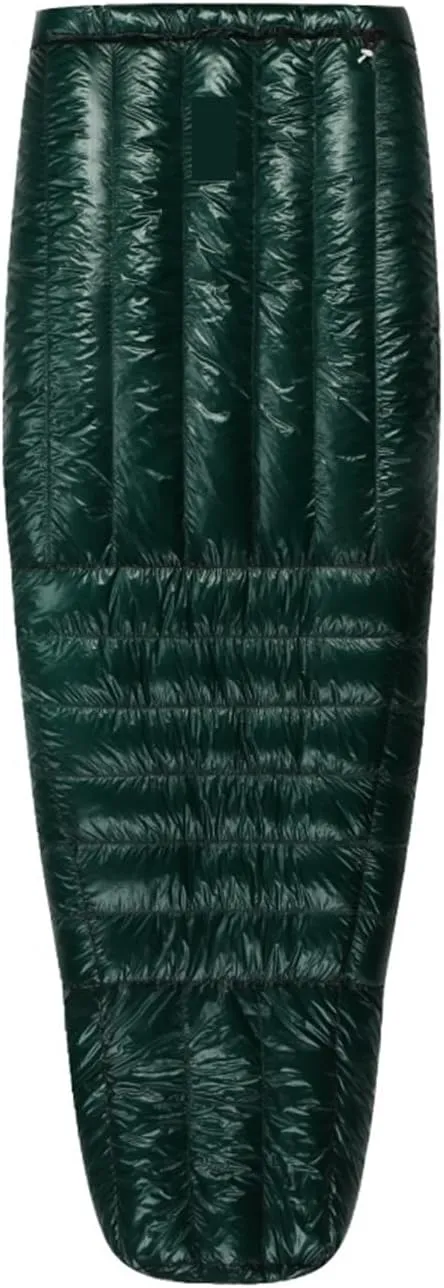 Ultralight Down Sleeping Bag -5°F 800FP for Winter Camping & Hiking, 10D Fabric, Windproof Twilight Quilt(Twilight II-White-R)