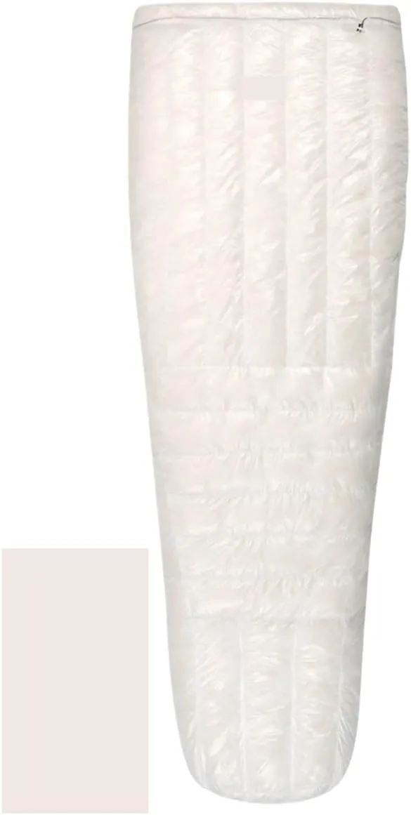 Ultralight Down Sleeping Bag -5°F 800FP for Winter Camping & Hiking, 10D Fabric, Windproof Twilight Quilt(Twilight II-White-R)