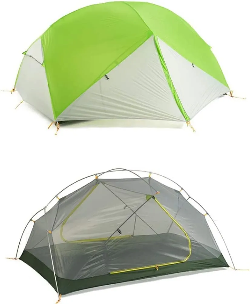 Ultralight Instant Tent 2 Person Easy Set Up Double Layer Waterproof 3 Season Camping Tent for Outdoor Hiking Tents for Camping (Purple 215 * 135 * 105cm)
