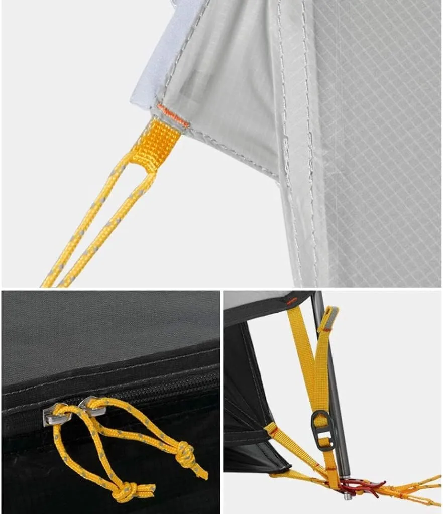 Ultralight Instant Tent 2 Person Easy Set Up Double Layer Waterproof 3 Season Camping Tent for Outdoor Hiking Tents for Camping (Purple 215 * 135 * 105cm)