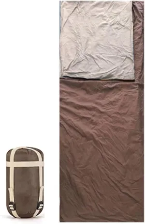 Ultralight Sleeping Bag, Envelope Lightweight Portable Comfort with Compression Sack Long Full Sized Zipper Camping Blanket