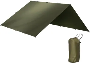 Ultralight Tarp Outdoor Camping Survival Sun Shelter Shade Silver Coating Pergola Waterproof Beach Tent (13 x 10 ft, Green)