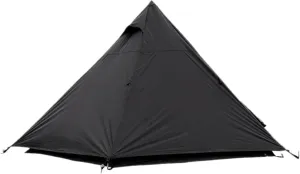 UNISTRENGH Camping Teepee Tent Indian Tent Yurt 4 Season Double Layers Waterproof Sunscreen Shelter Pyramid Spire Tents for Outdoor Hiking Hunting