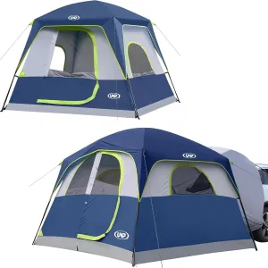 UNP Camping Tent 4 Person and 6-Person Car Camping Ten Easy Set Up Waterproof with Top Rainfly for Outdoor Camping/Hiking