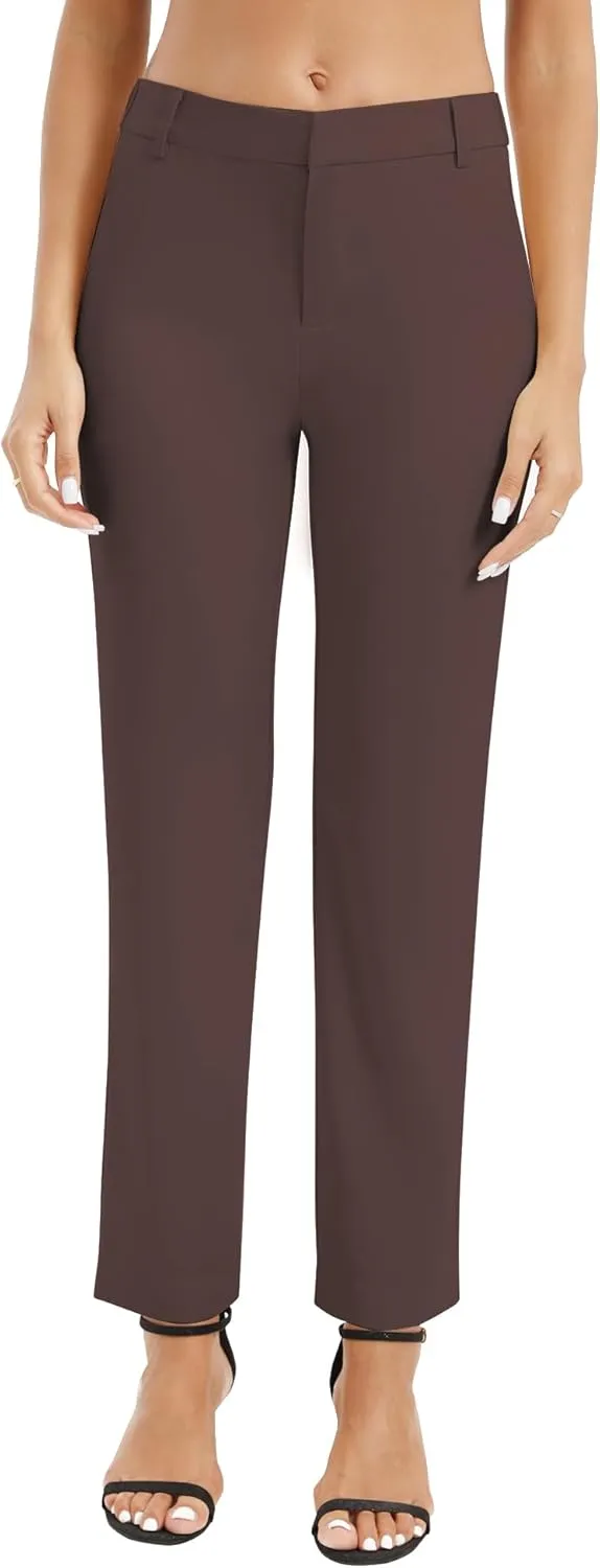 Urban CoCo Women's High Waisted Dress Pants 2024 Fall Stretch Work Slacks for Women Business Casual