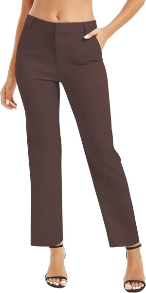Urban CoCo Women's High Waisted Dress Pants 2024 Fall Stretch Work Slacks for Women Business Casual