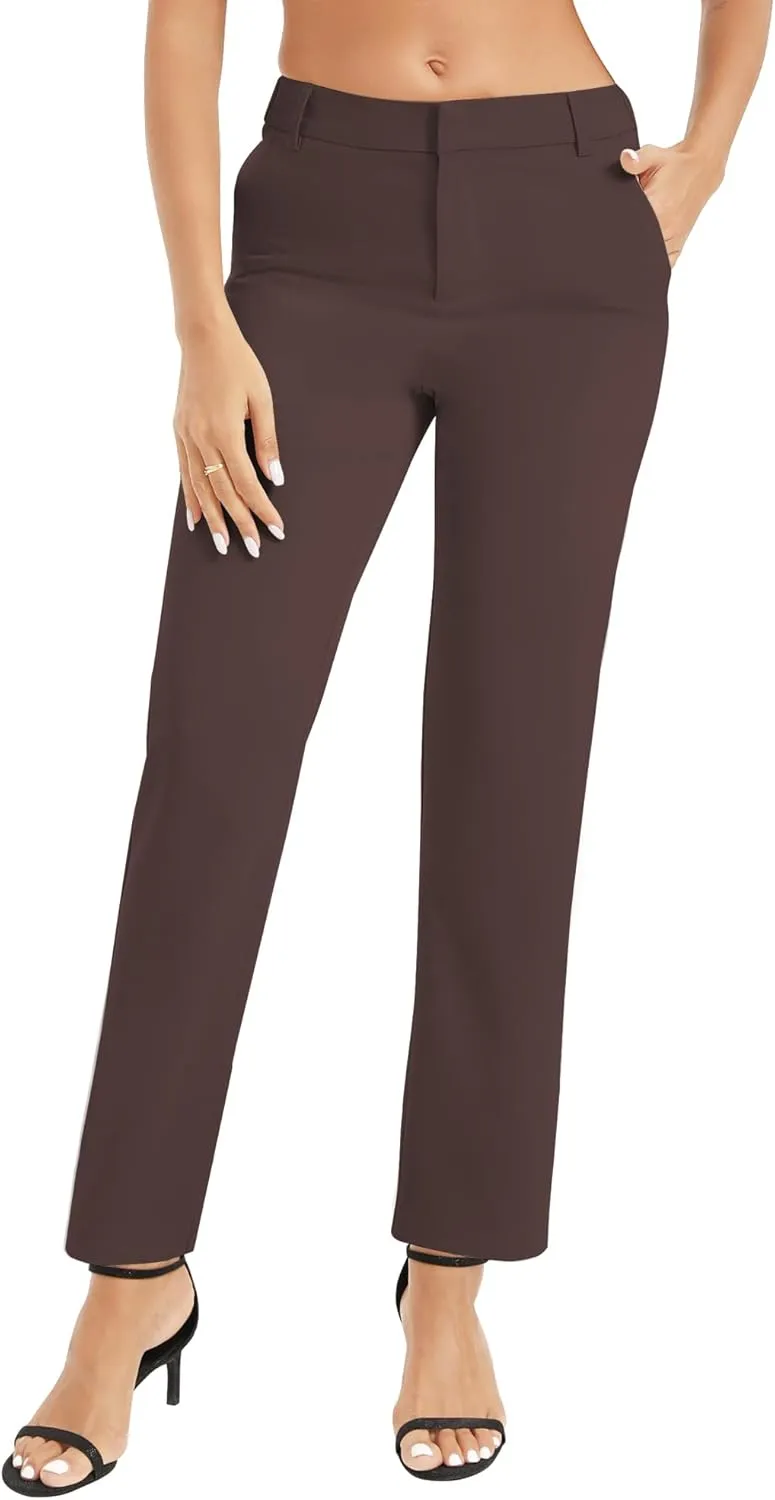 Urban CoCo Women's High Waisted Dress Pants 2024 Fall Stretch Work Slacks for Women Business Casual