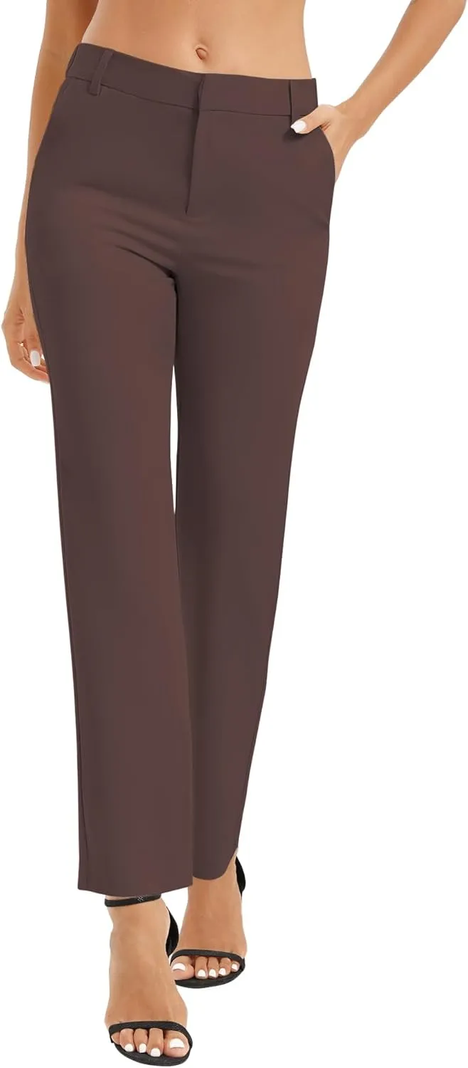 Urban CoCo Women's High Waisted Dress Pants 2024 Fall Stretch Work Slacks for Women Business Casual