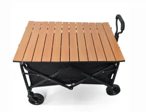 Utility Camping Trolley for with Foldable Technologically advanced Adventure Smart design Multipurpose 2-in-1 Table & Top Outdoor