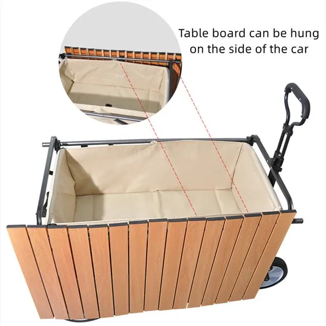 Utility Camping Trolley for with Foldable Technologically advanced Adventure Smart design Multipurpose 2-in-1 Table & Top Outdoor