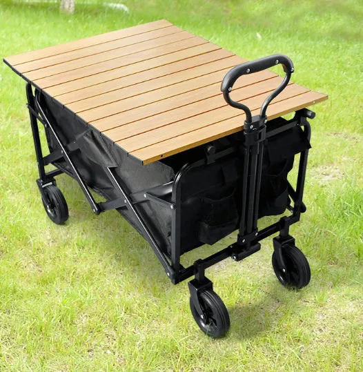 Utility Camping Trolley for with Foldable Technologically advanced Adventure Smart design Multipurpose 2-in-1 Table & Top Outdoor