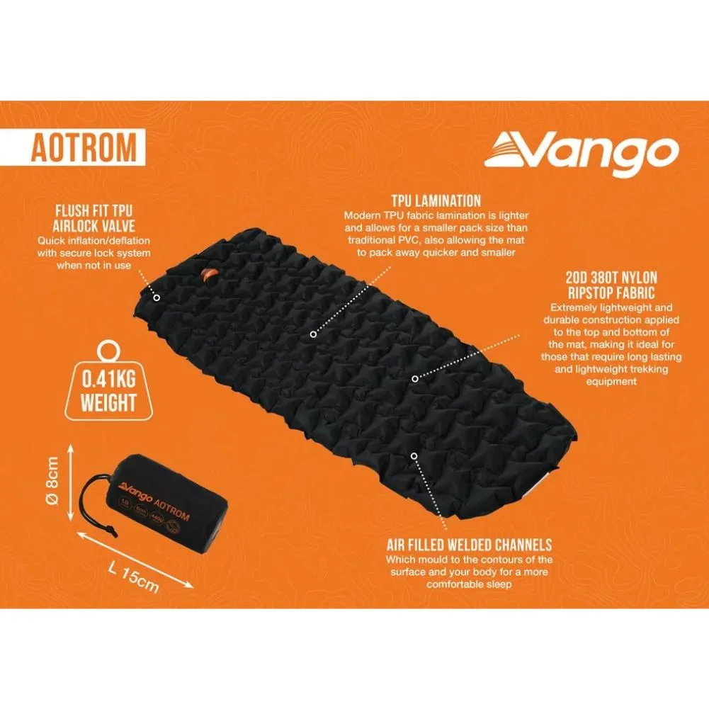 Vango Aotrom Lightweight 5cm Sleep Mat - Standard