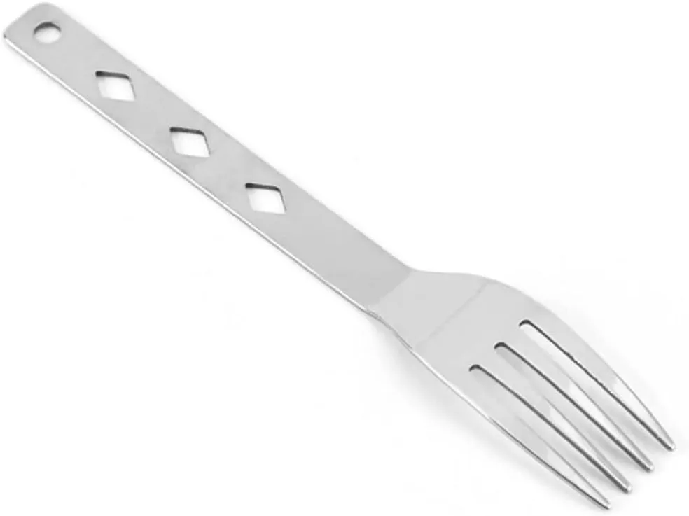VANZACK 5 Sets Outdoor Camping Cutlery Set Portable Stainless Steel Utensils Folding Picnic Tableware Easy to Clean