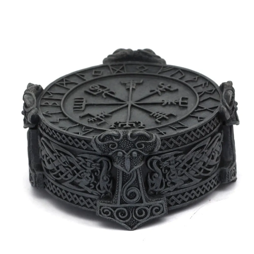 Vegsivir Runic Compass Trinket Box