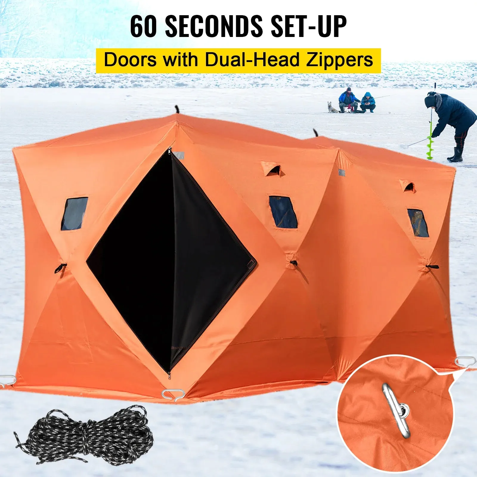 VEVOR Ice Fishing Tent Warm