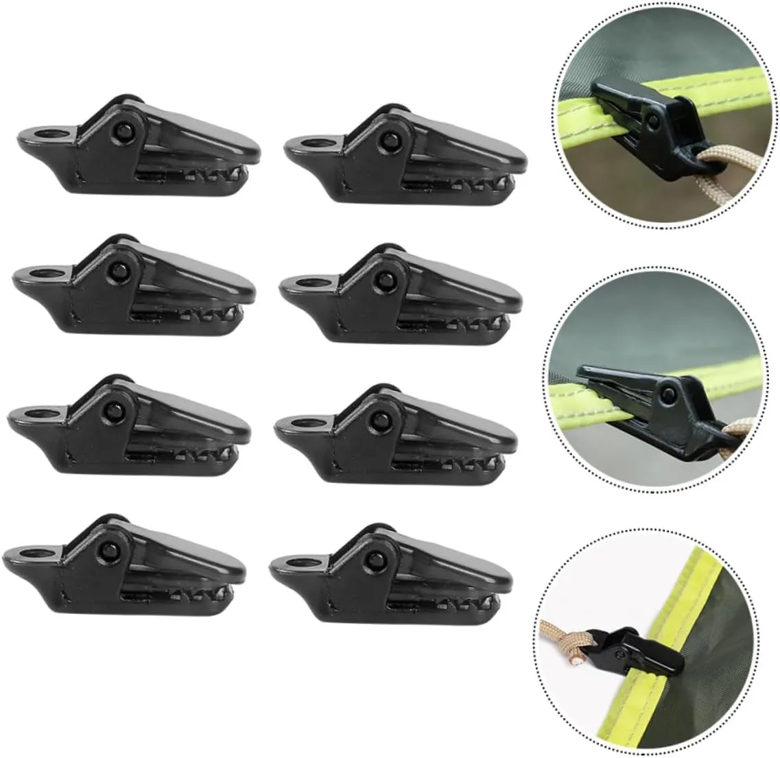 VICASKY Tent Fastener Clip Clamp Clamps Camping Shelter Camping Accessories for Tent Tarp Clips Tent Clip Tent