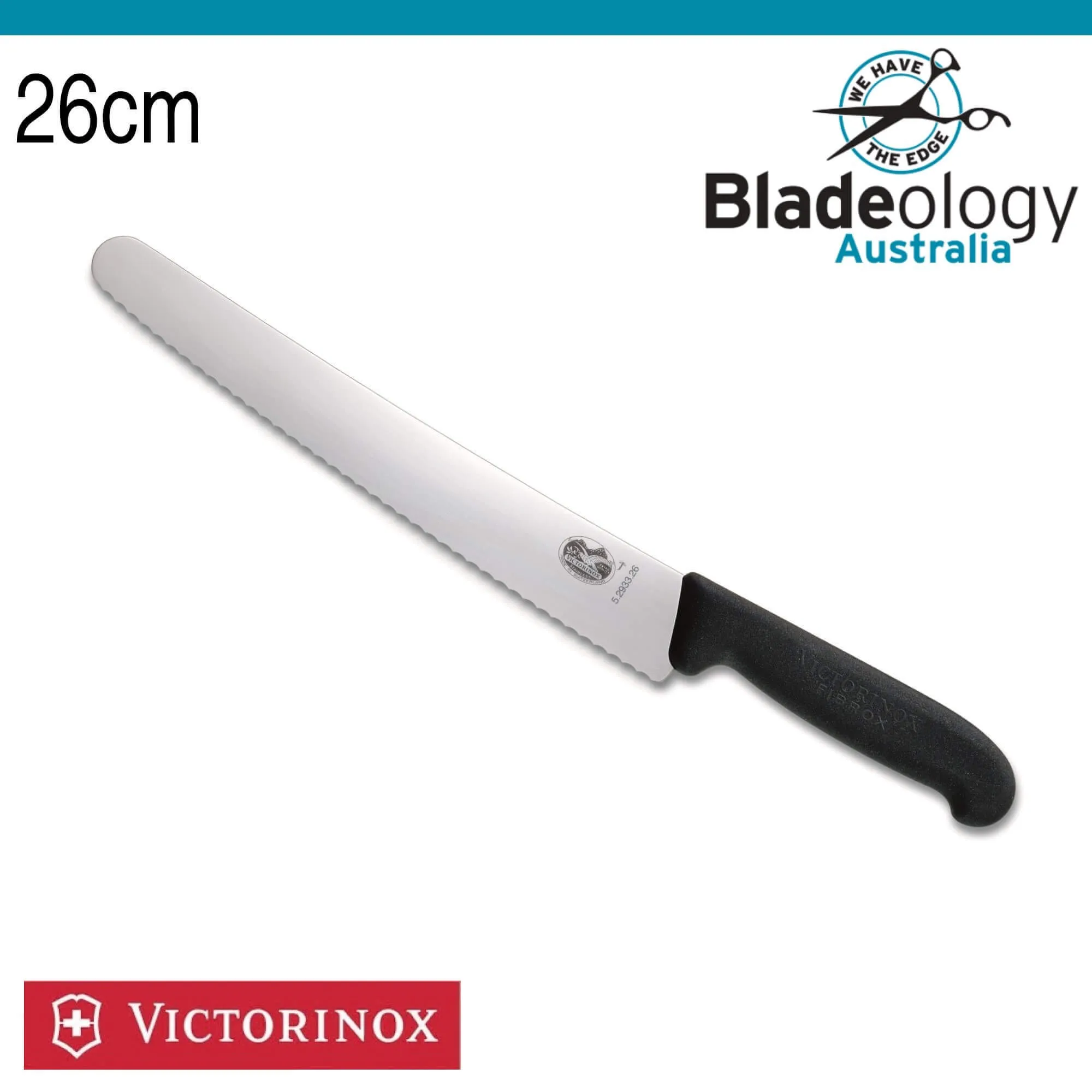 Victorinox Fibrox Pastry Knife (wavy edge) 26 cm