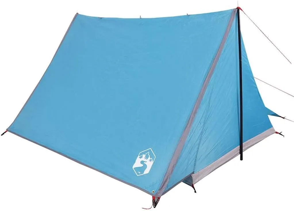 vidaXL Camping Tent 2-Person Blue Waterproof