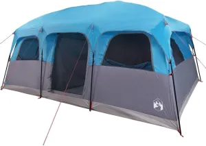 vidaXL Family Tent Cabin 9-Person Blue Waterproof, Tent, Garden Tent, Outdoor shelter, Camping Tent, Camping shelter, Garden shelter, Waterproof Tent
